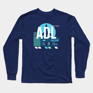 Adelaide (ADL) Airport // Sunset Baggage Tag Long Sleeve T-Shirt